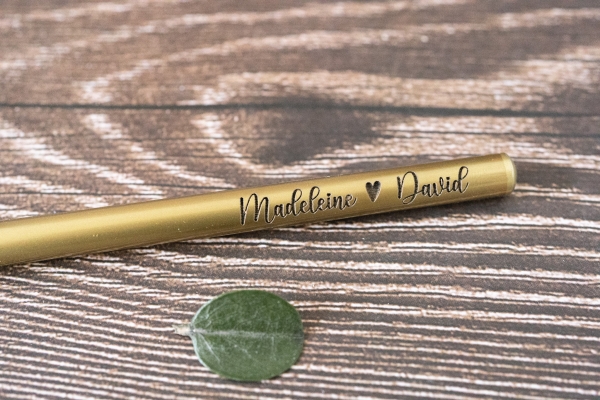Bleistift Brautpaar -personalisiert-